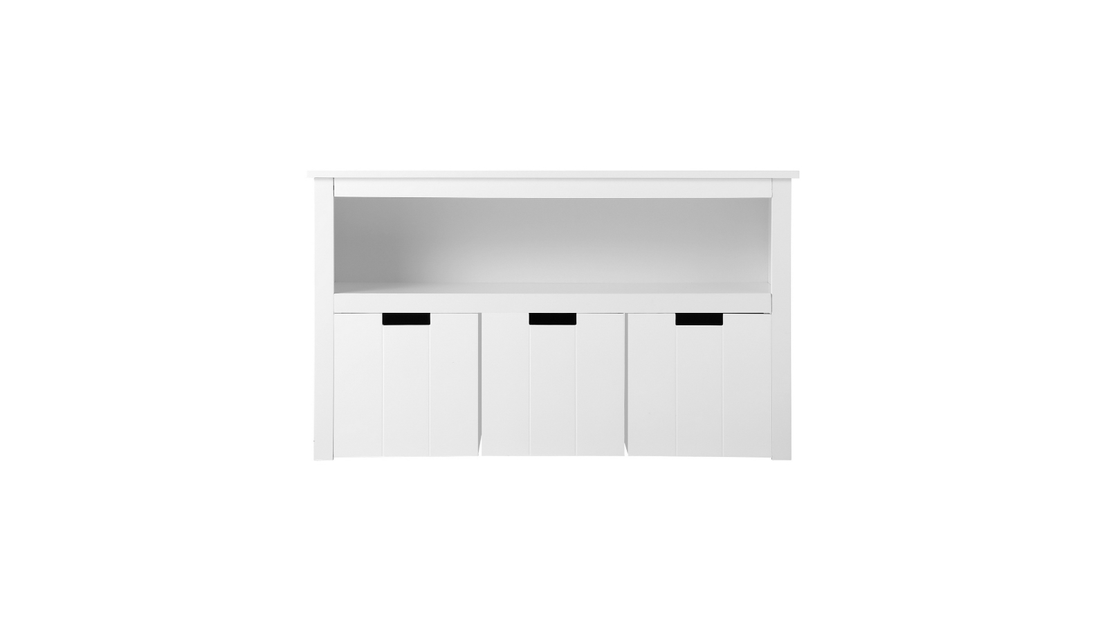 Oikiture Kids Toy Box Storage Organiser - White