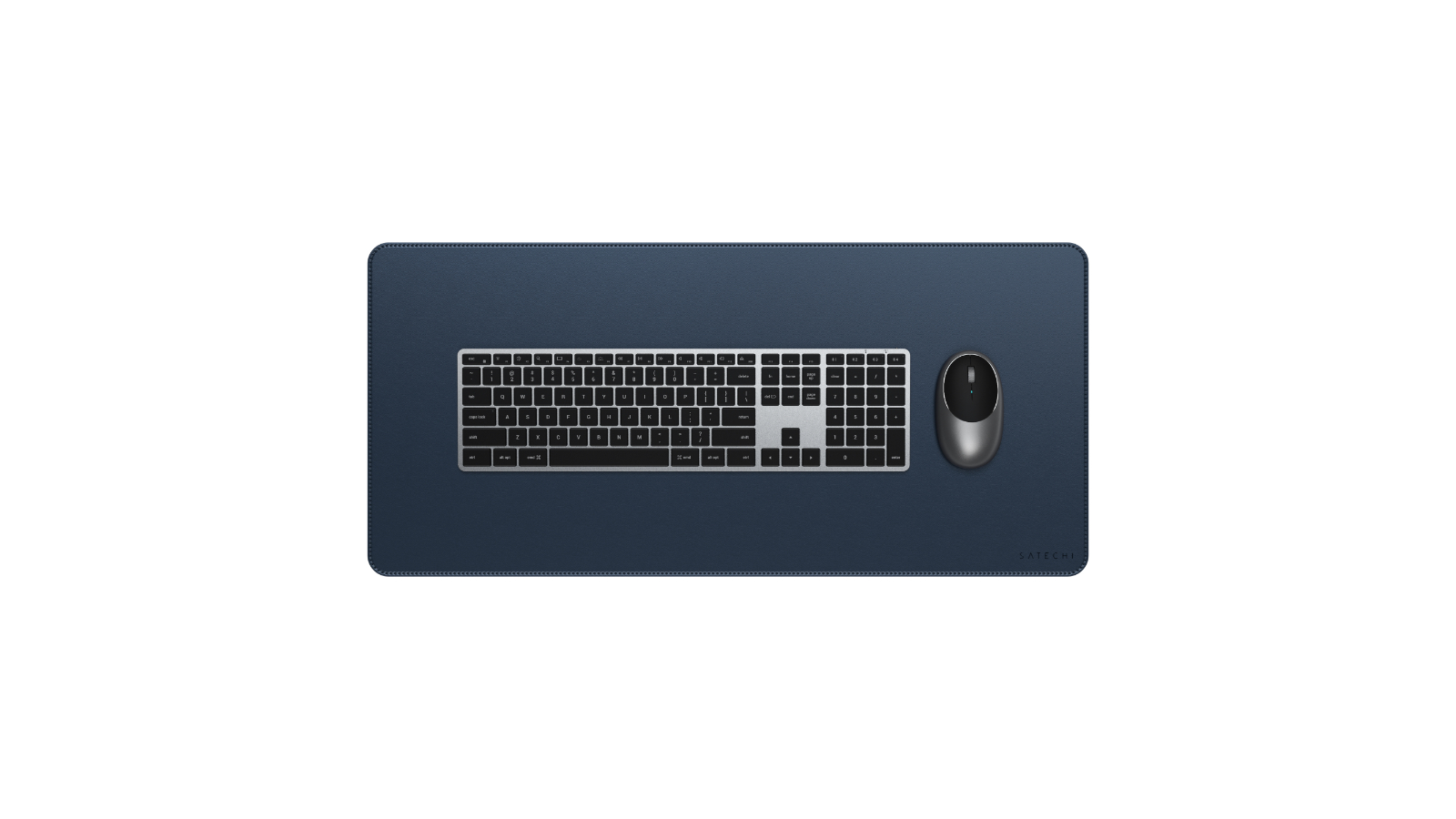 Satechi Vegan Leather Premium Desk Mat - Navy