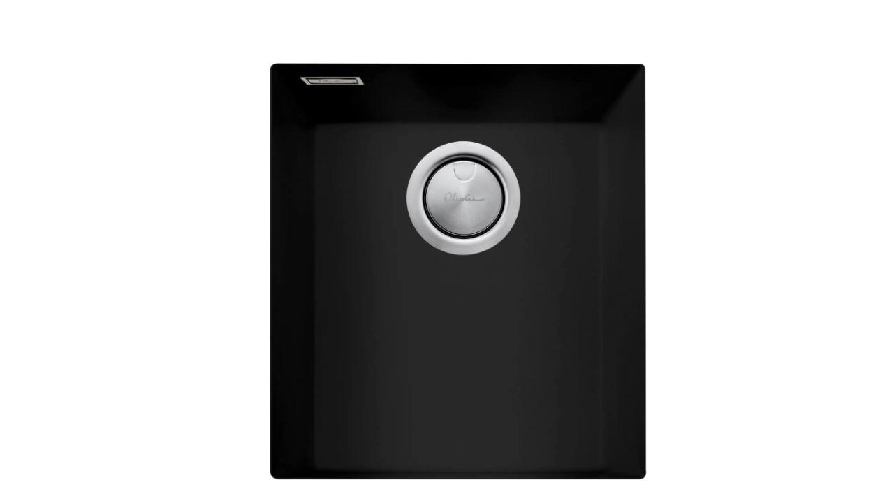 Oliveri Santorini Matte Black Standard Bowl Undermount Sink