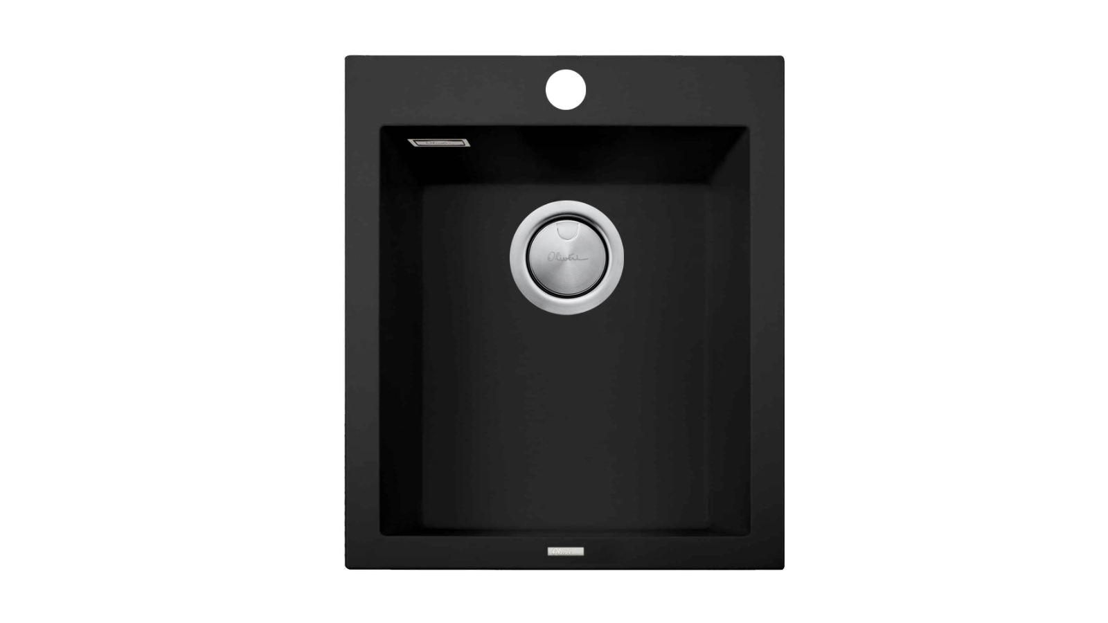Oliveri Santorini Matte Black Standard Bowl Topmount Sink