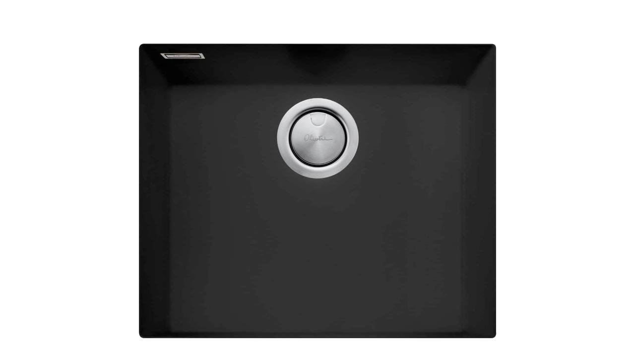 Oliveri Santorini Matte Black Large Bowl Undermount Sink