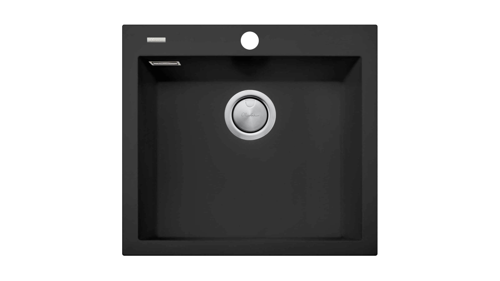 Oliveri Santorini Matte Black Large Bowl Topmount Sink