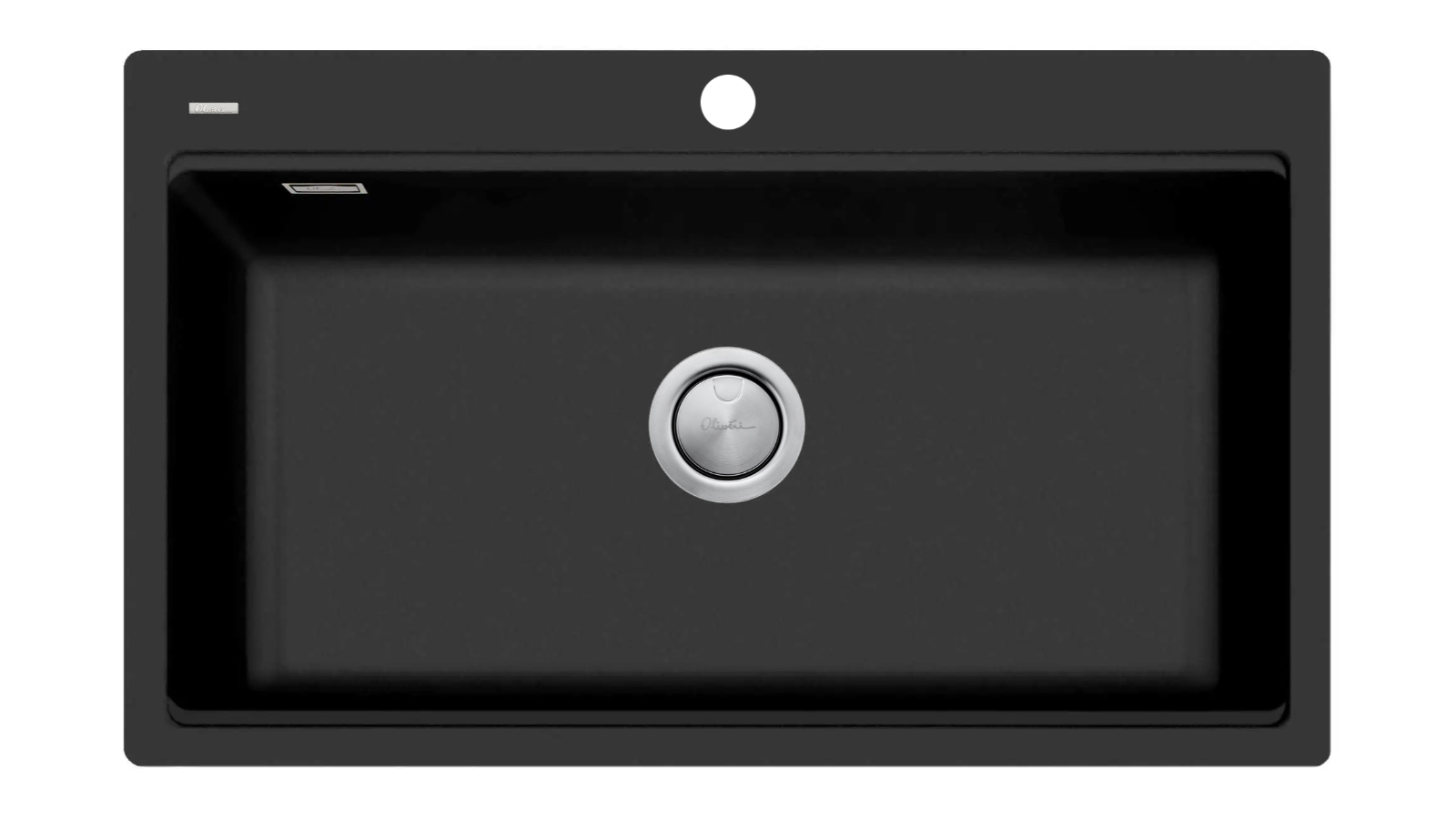 Oliveri Santorini Matte Black Topmount Workstation Sink