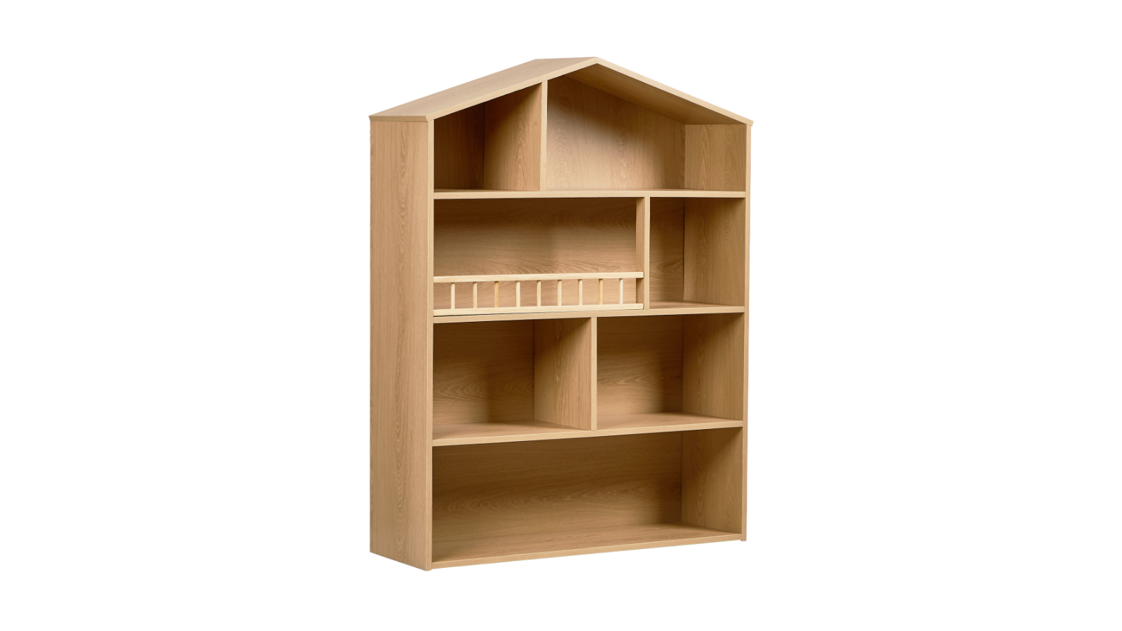 Oikiture Kids Toy Storage Rack Bookcase - Natural