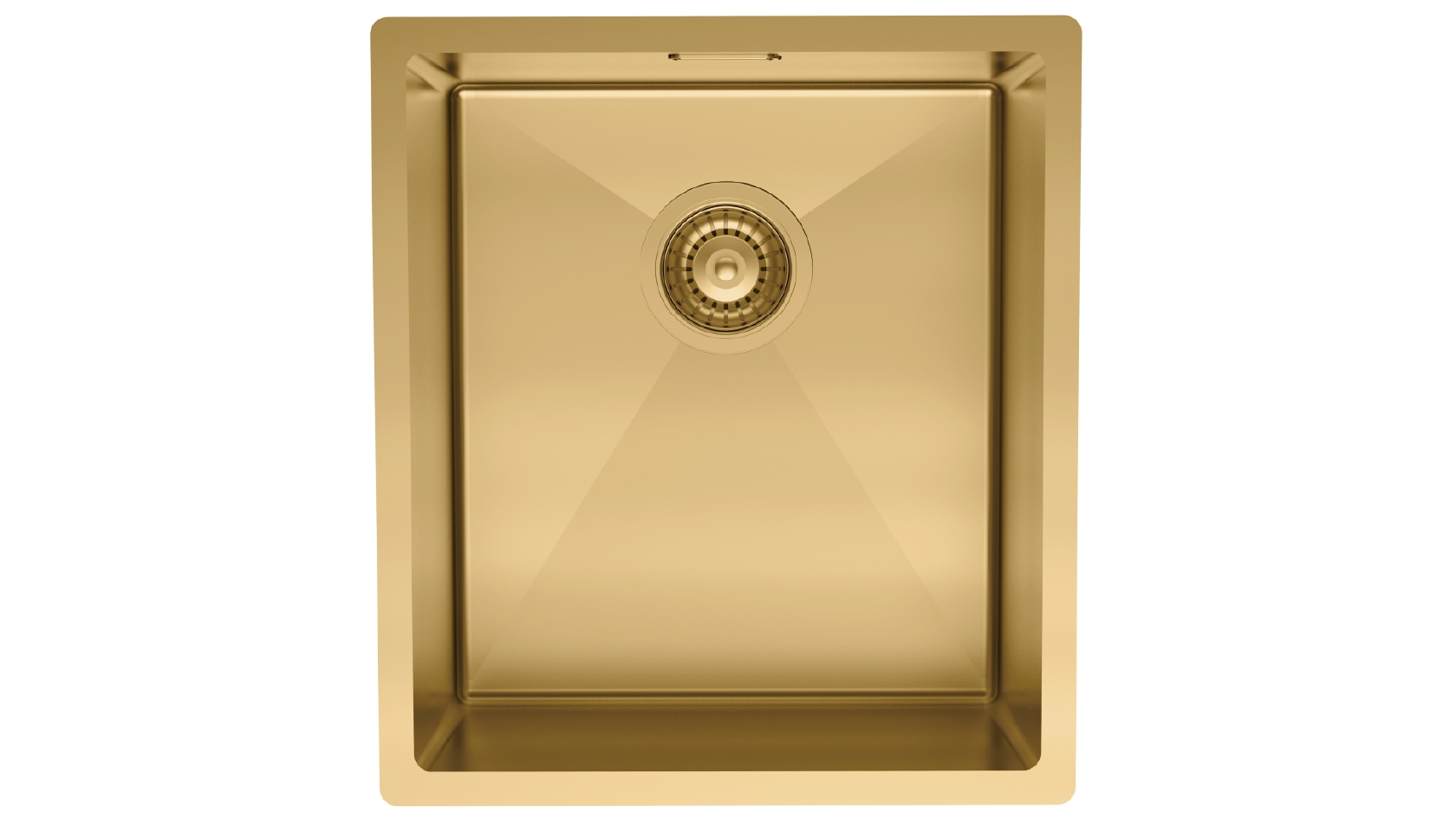 St George Bexley 400mm Single Bowl Sink - Brushed Brass