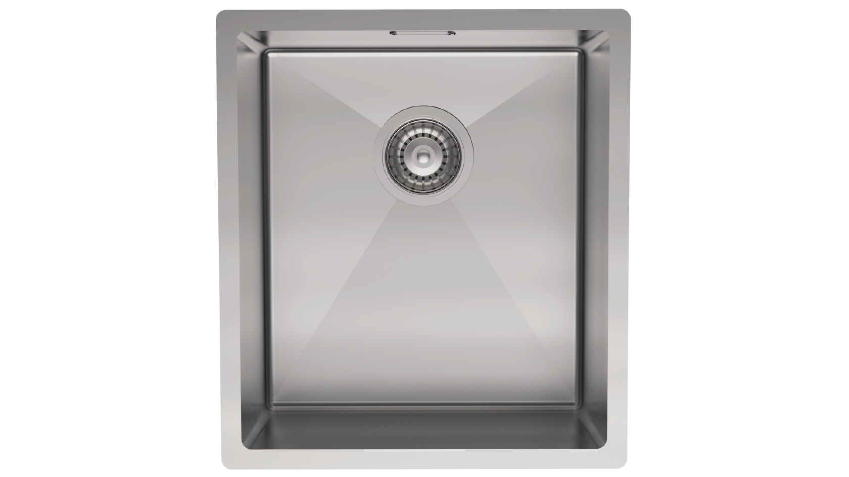 St George Bexley 400mm Single Bowl Sink - Brushed Nickel