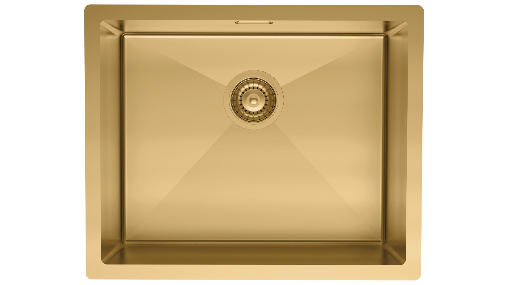 St George Bexley 550mm Single Bowl Sink - Brushed Brass