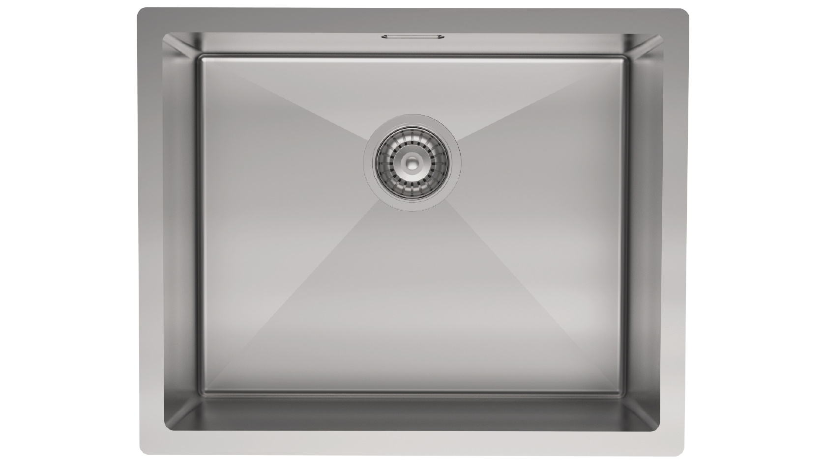 St George Bexley 550mm Single Bowl Sink - Brushed Nickel