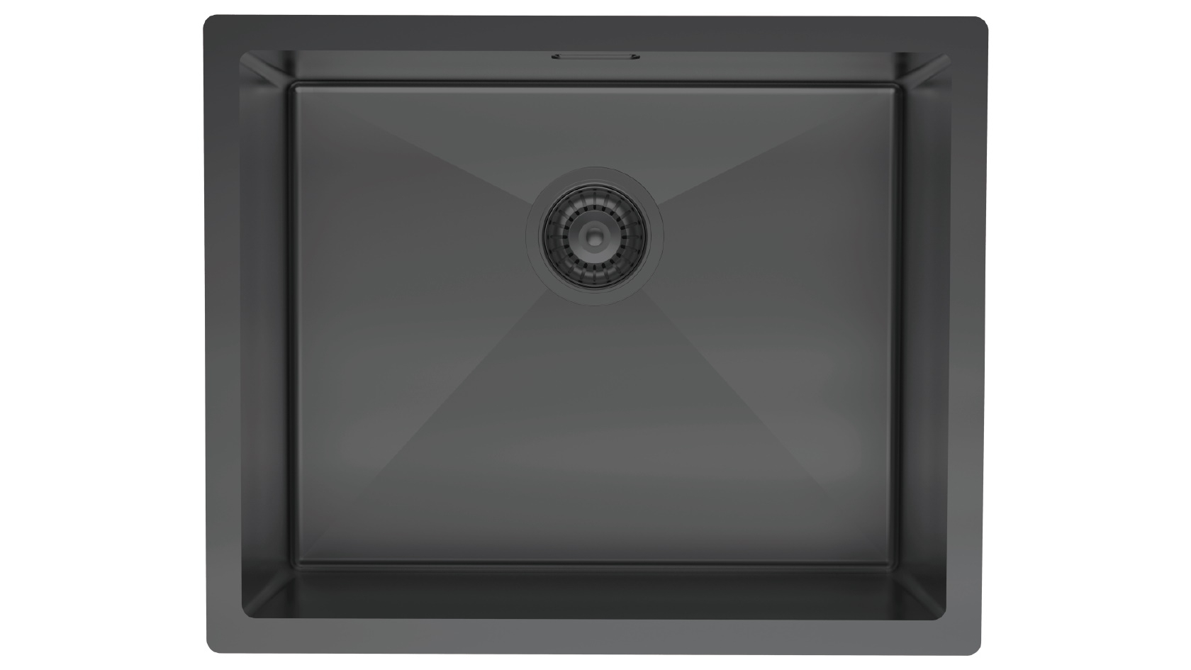 St George Bexley 550mm Single Bowl Sink - Gloss Black