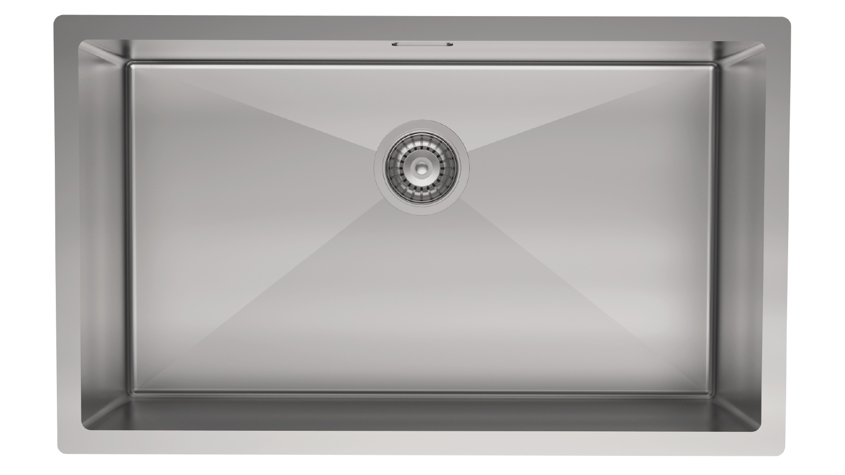 St George Bexley 750mm Single Bowl Sink - Brushed Nickel