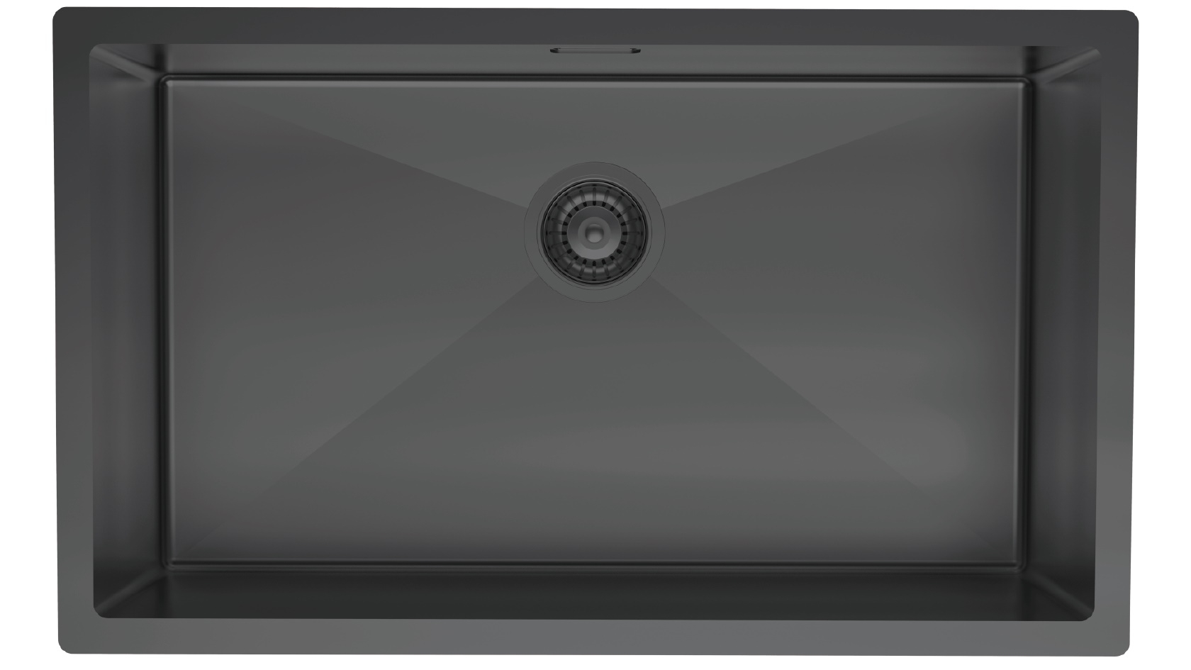 St George Bexley 750mm Single Bowl Sink - Gloss Black