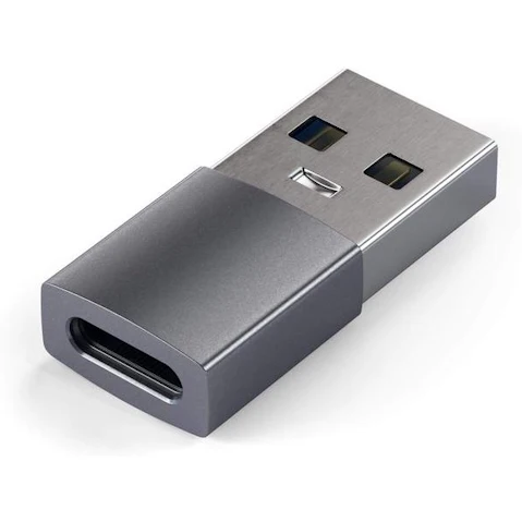 Satechi Aluminium USB-A to USB-C Adapter - Space Grey