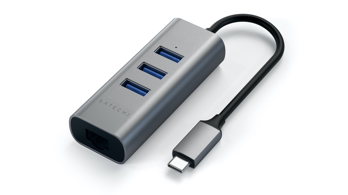 Satechi USB-C 2-in-1 USB 3.0 3-Port Hub & Ethernet