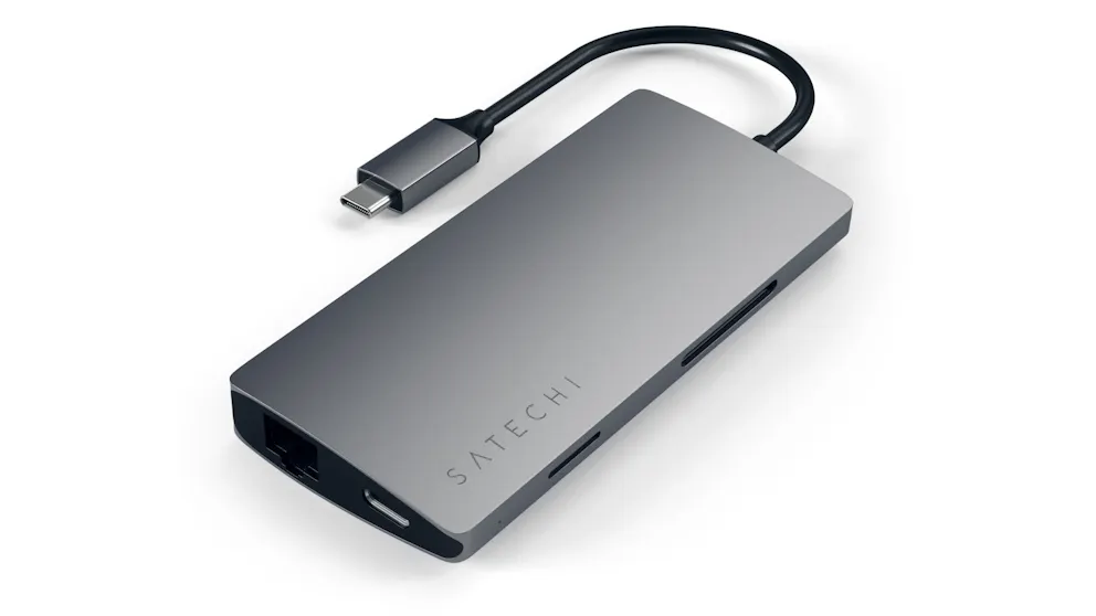 Satechi USB-C Multiport Adapter V2 with 4K HDMI & Ethernet - Space Grey ...