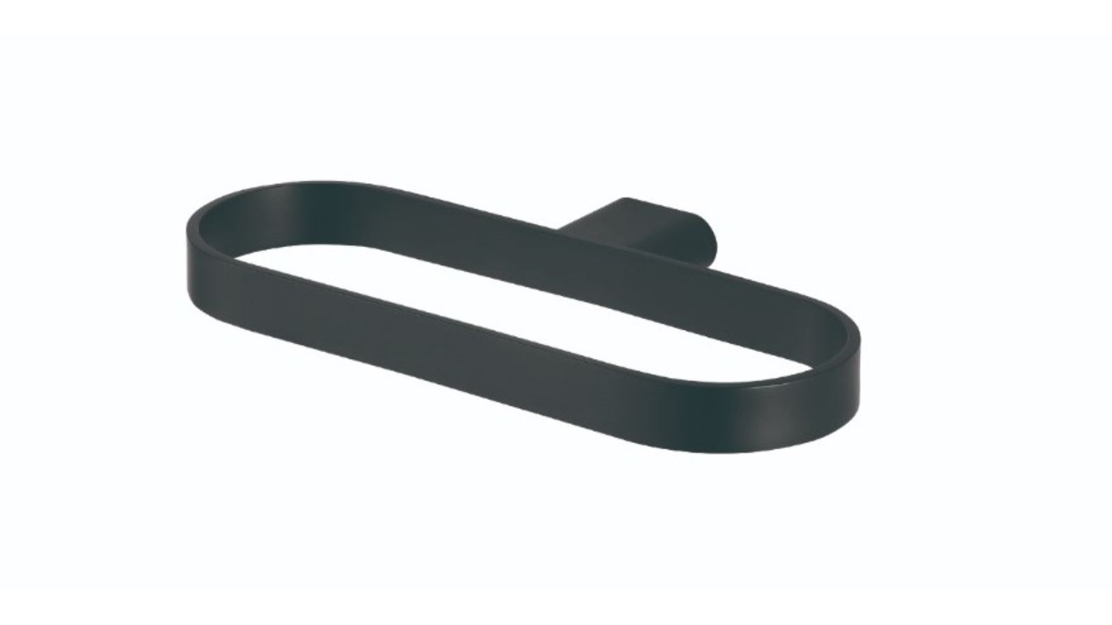 St George Edge Towel Ring - Matte Black