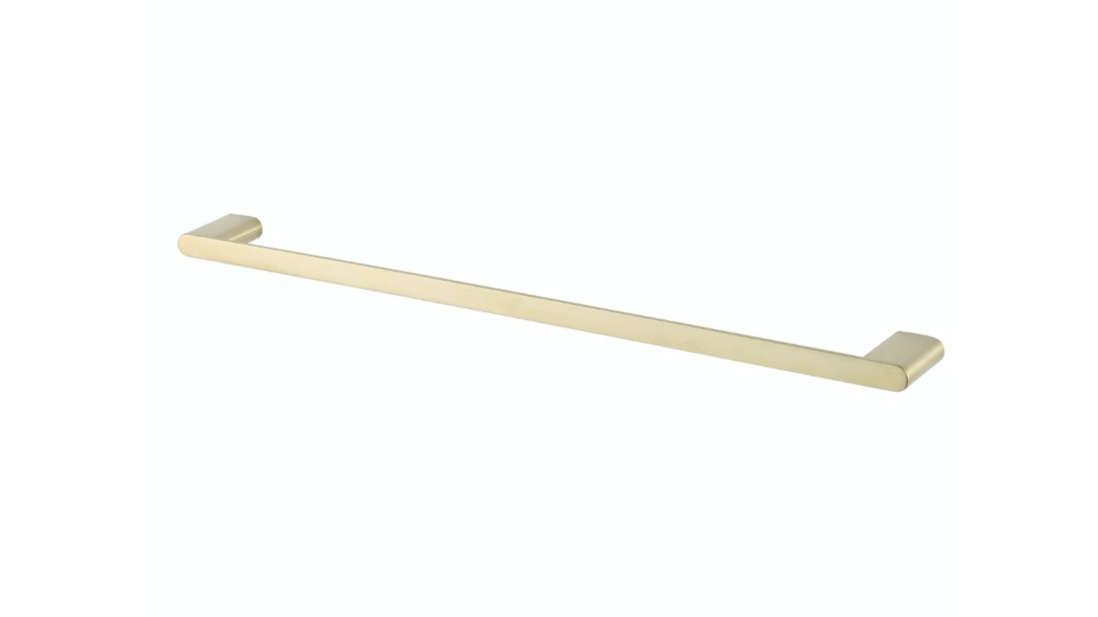 St George Edge Single Towel Rail - Brushed Brass