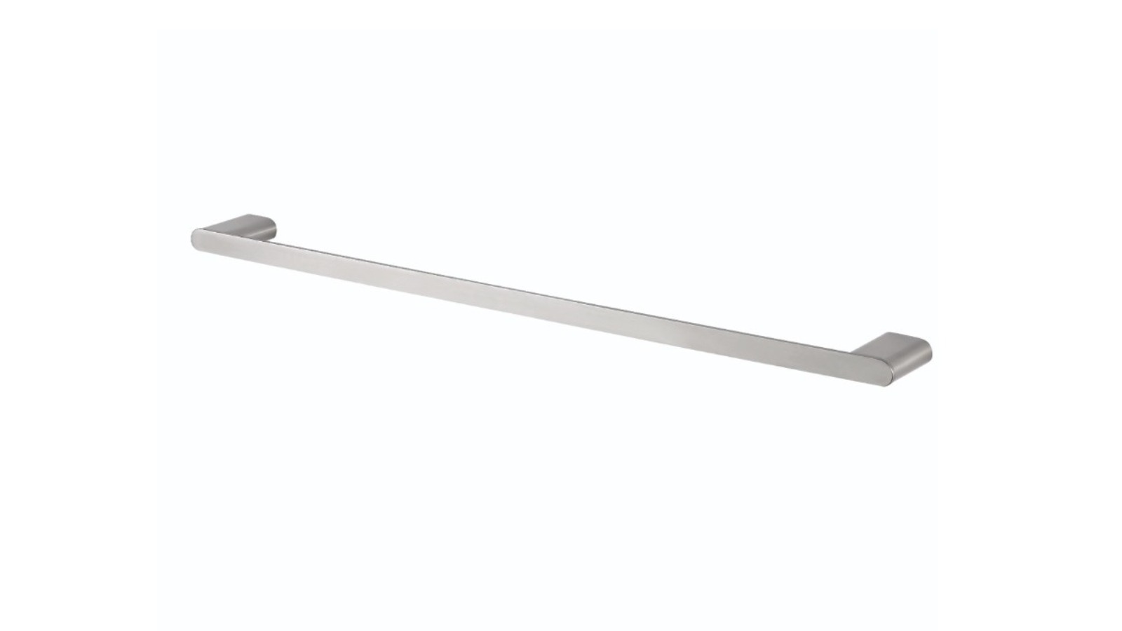 St George Edge Single Towel Rail - Brushed Nickel