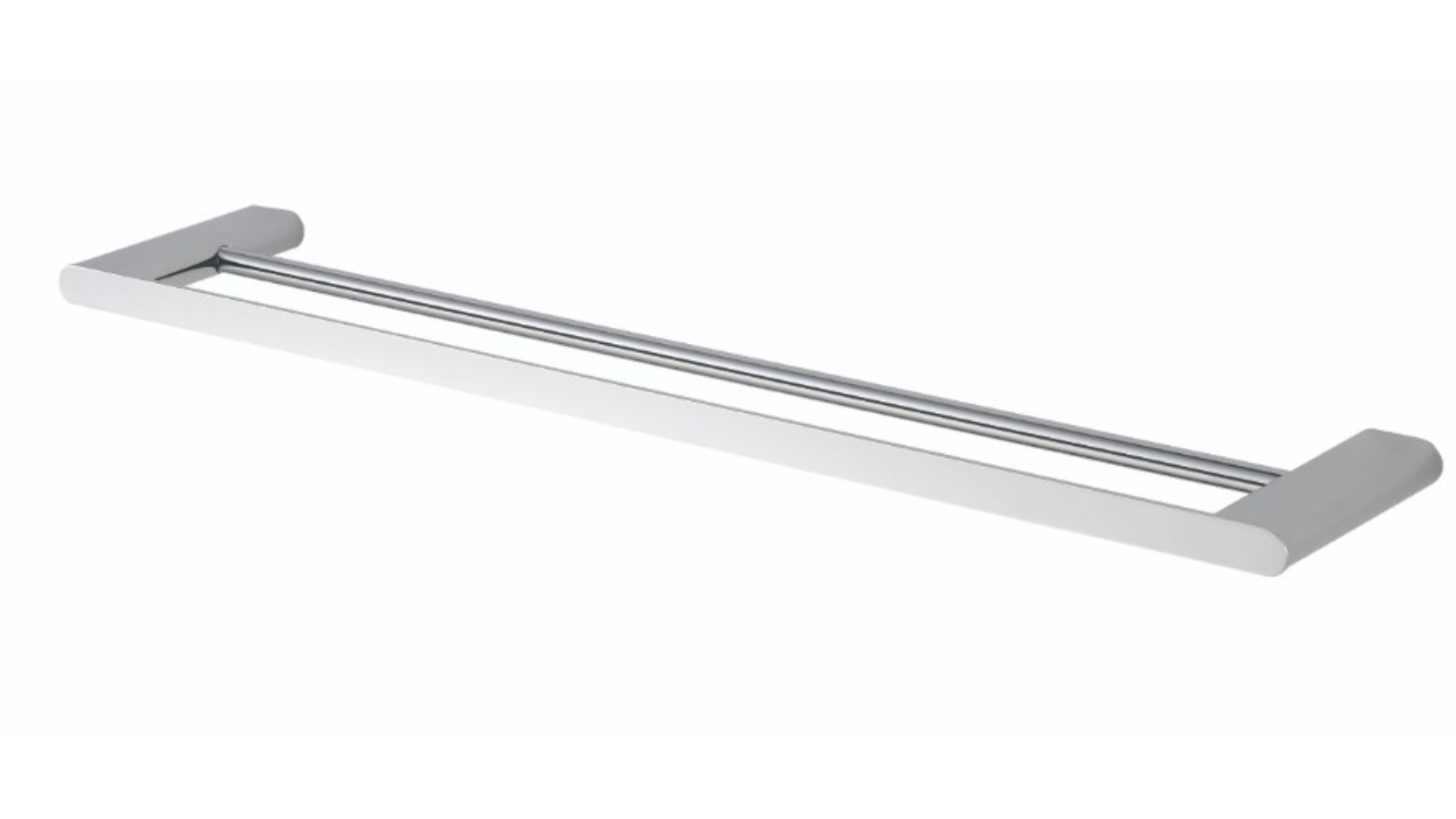 St George Edge Double Towel Rail - Chrome