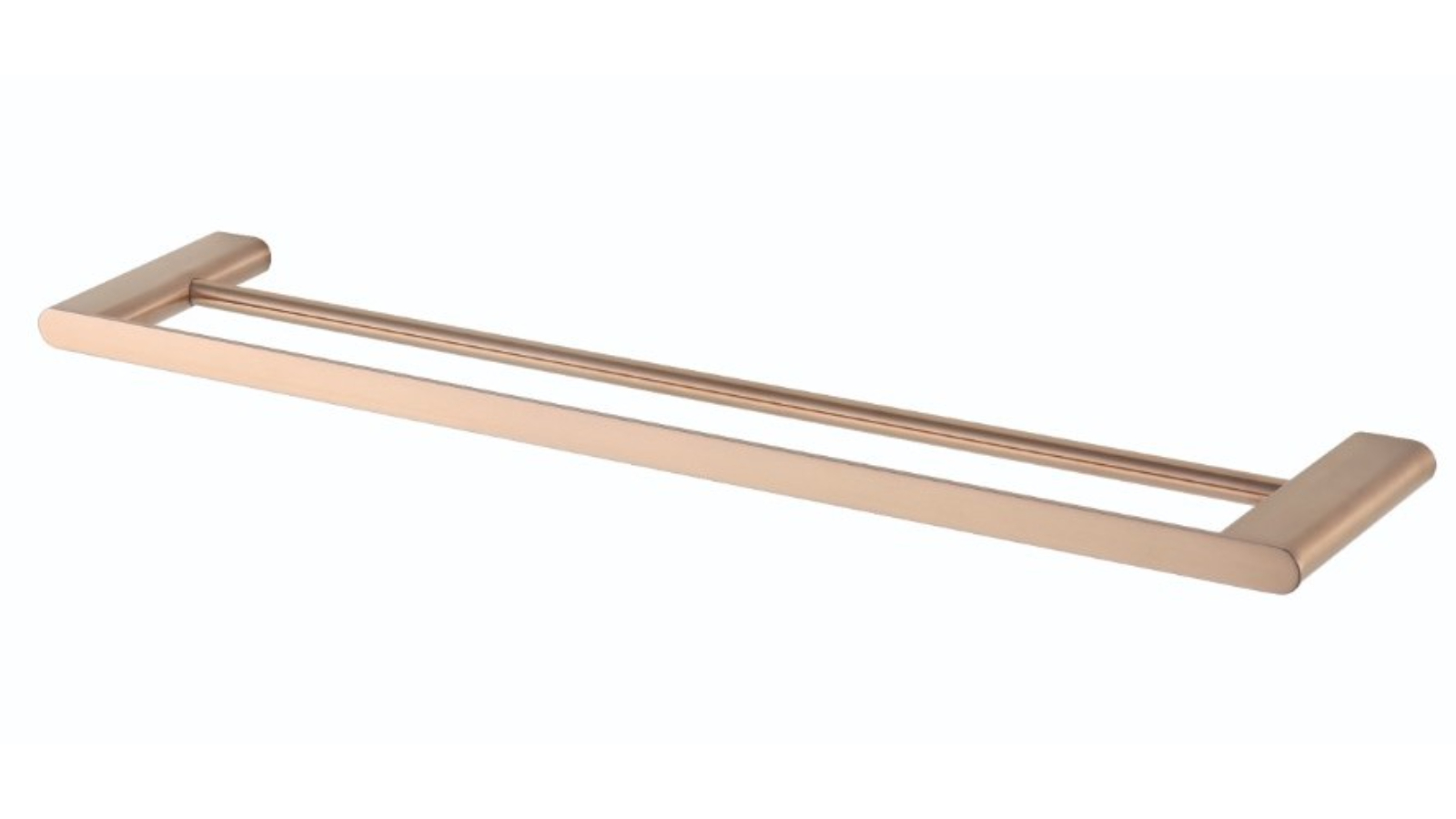 St George Edge Double Towel Rail - Champagne Gold