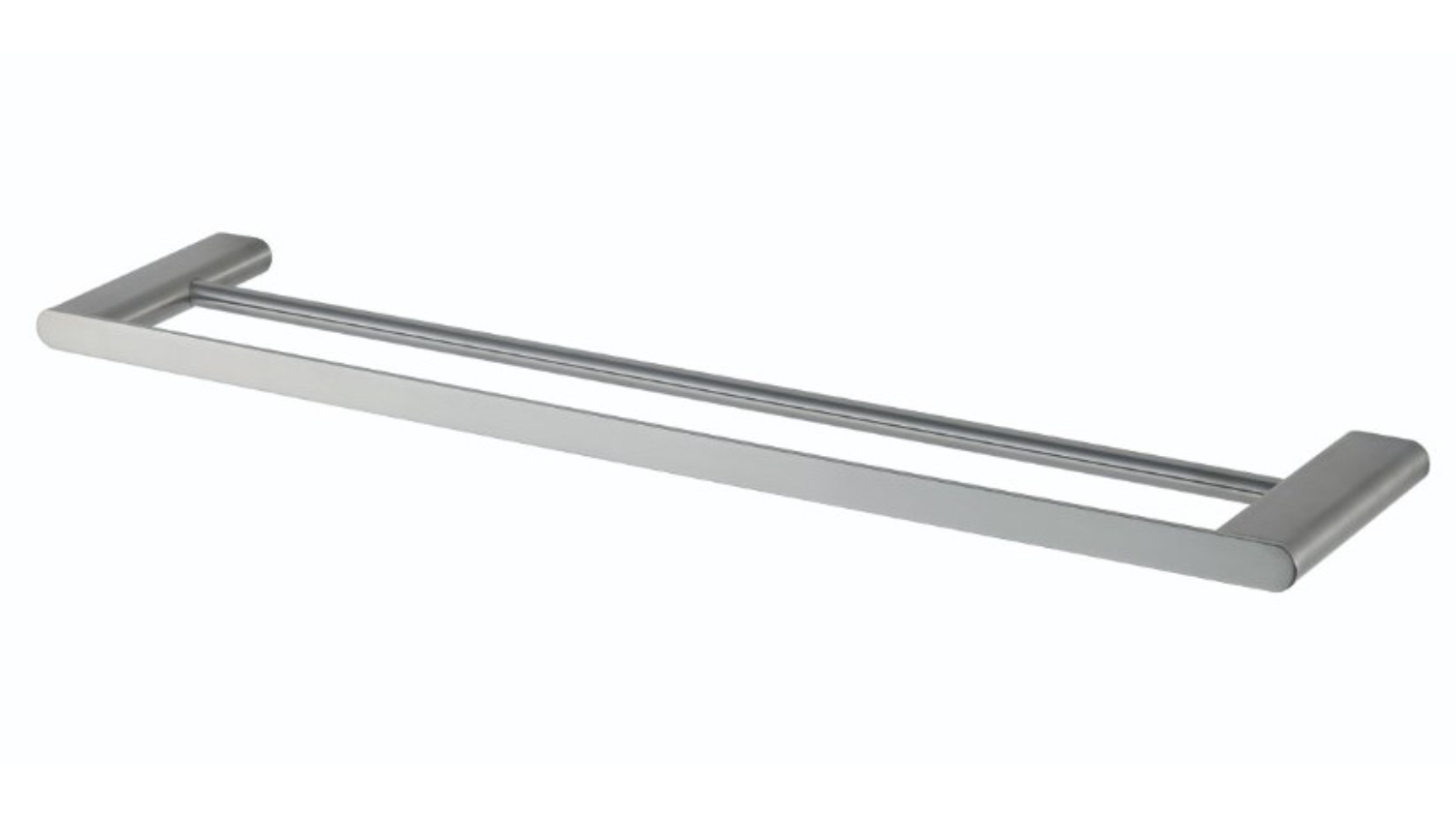 St George Edge Double Towel Rail - Gunmetal