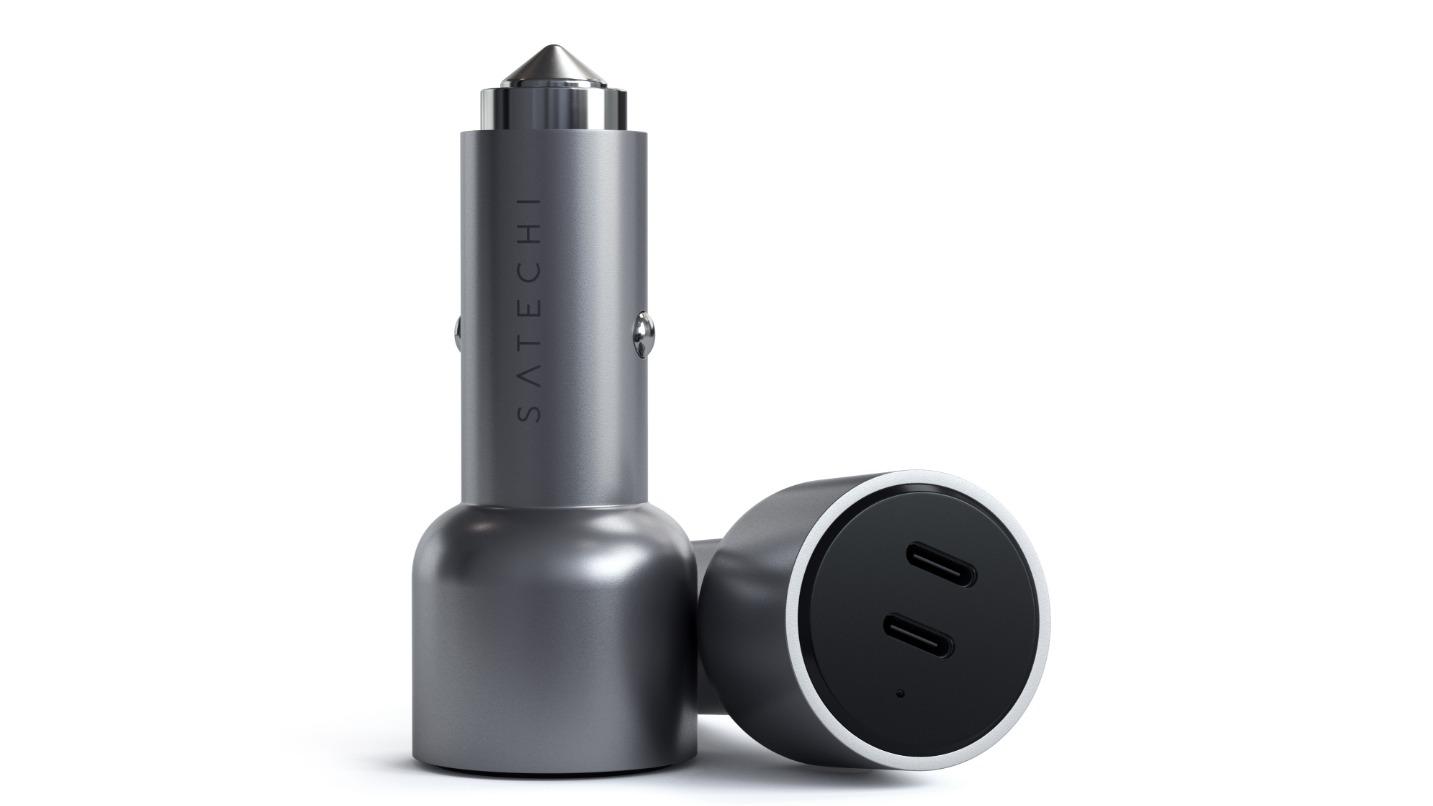 Satechi 40W Dual USB-C PD Car Charger - Space Grey