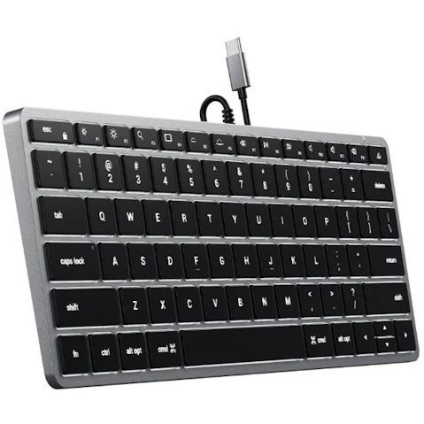 Satechi W1 USB-C Wired Slim Keyboard - Space Grey
