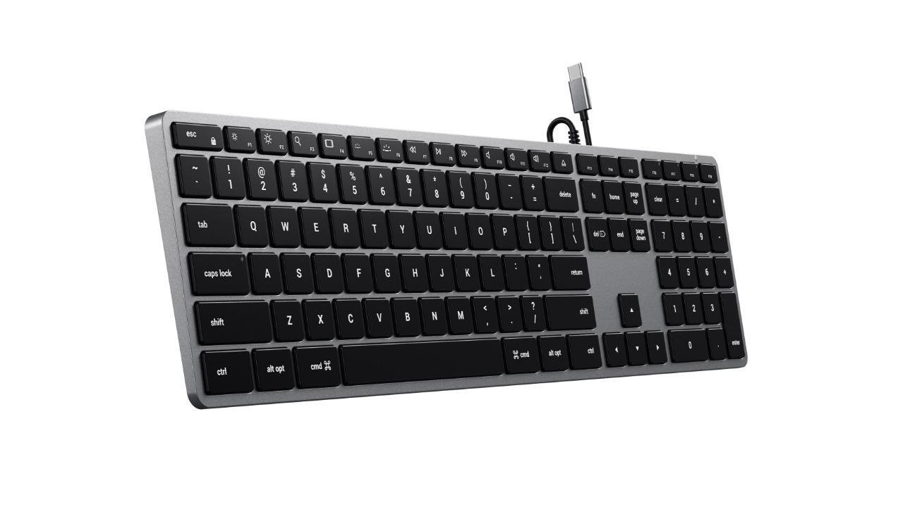 Satechi W3 USB-C Wired Slim Keyboard - Space Grey