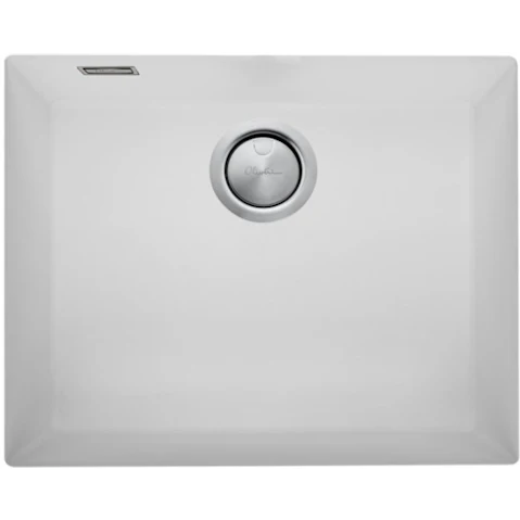 Oliveri Santorini Large Bowl Undermount Sink - White