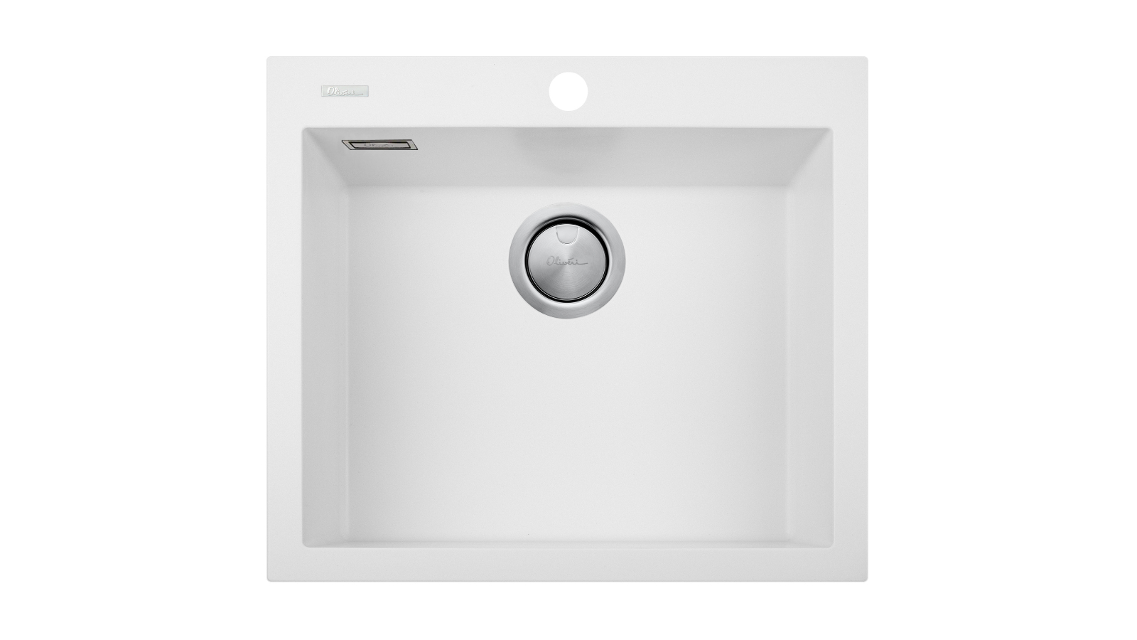Oliveri Santorini White Grande Bowl Topmount Sink