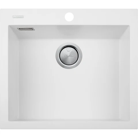 Oliveri Santorini White Grande Bowl Topmount Sink