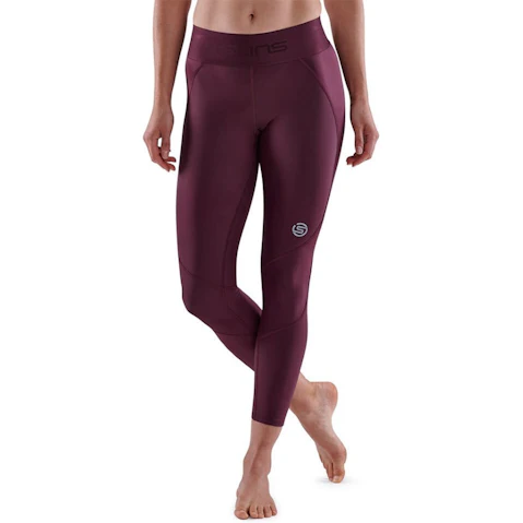 Skins Compression Series-3 Women's Burgundy 7/8 Skyscraper Tights - Extra Large