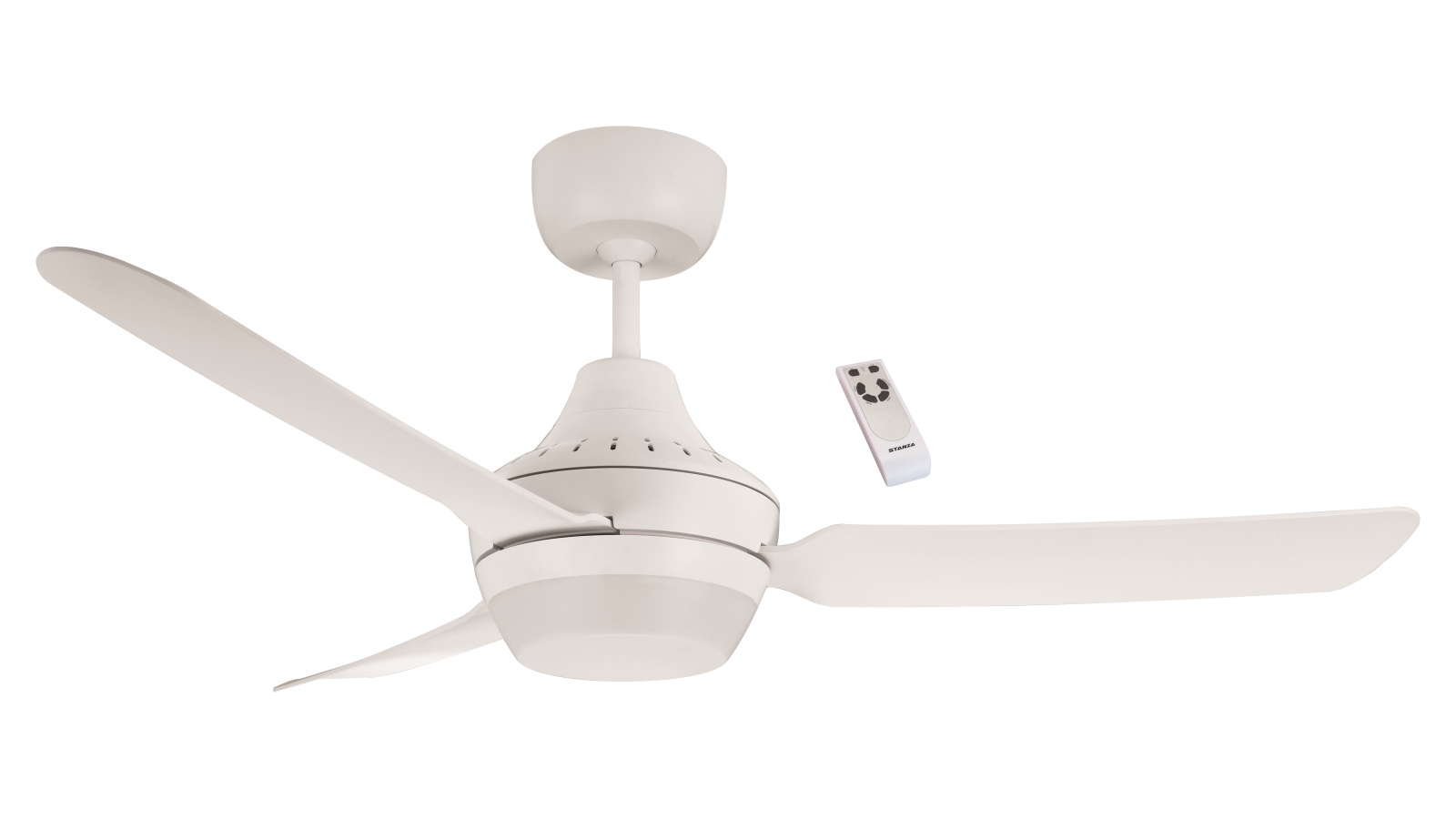 Ventair Stanza 120cm Glass Fibre Composite 3 Blade Ceiling Fan with B22 Lamp Holder & Remote Control