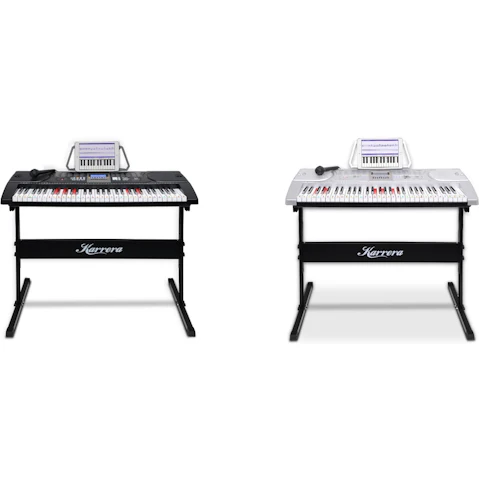 Karrera 61 Keys Electronic LED Keyboard Piano with Stand