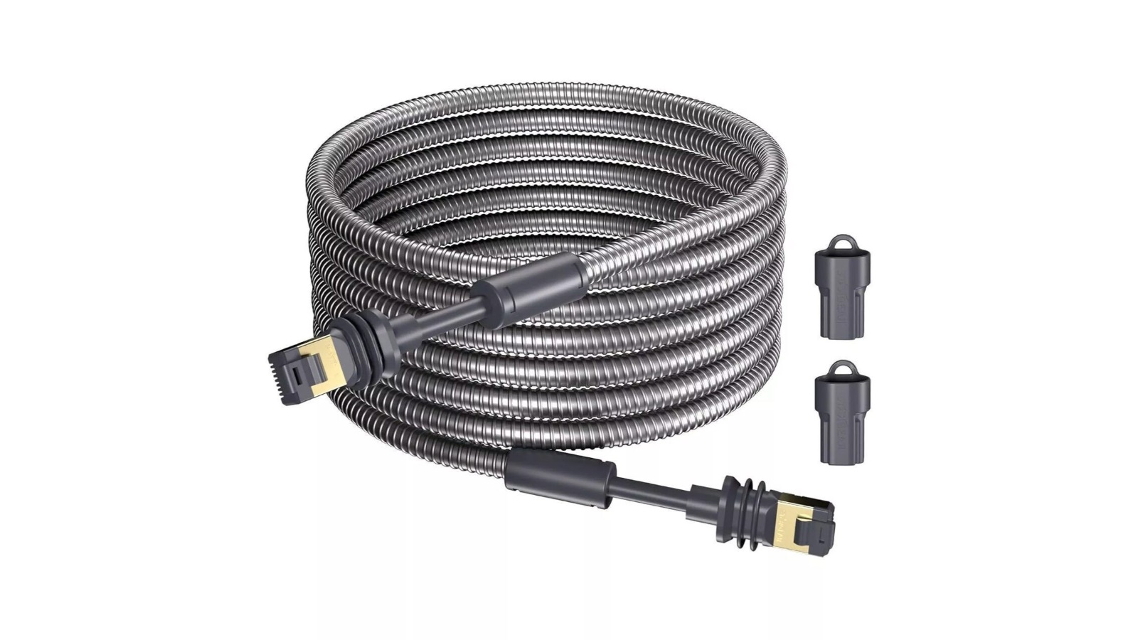 Starbeam Starlink Gen 3 Outdoor Armoured Stainless Steel Sleeve Ethernet Cable - 23m 
