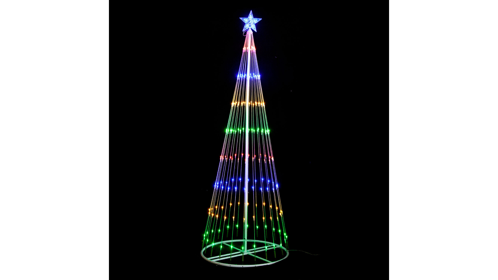 Hisen Christmas Tree Circling LED Light with Star