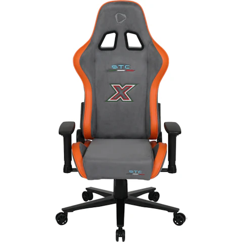 ONEX STC X Alcantara Gaming Chair - Volcanic Ash Grey/Orange