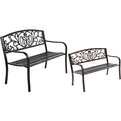 Gardeon Cast Iron Garden Outdoor Bench