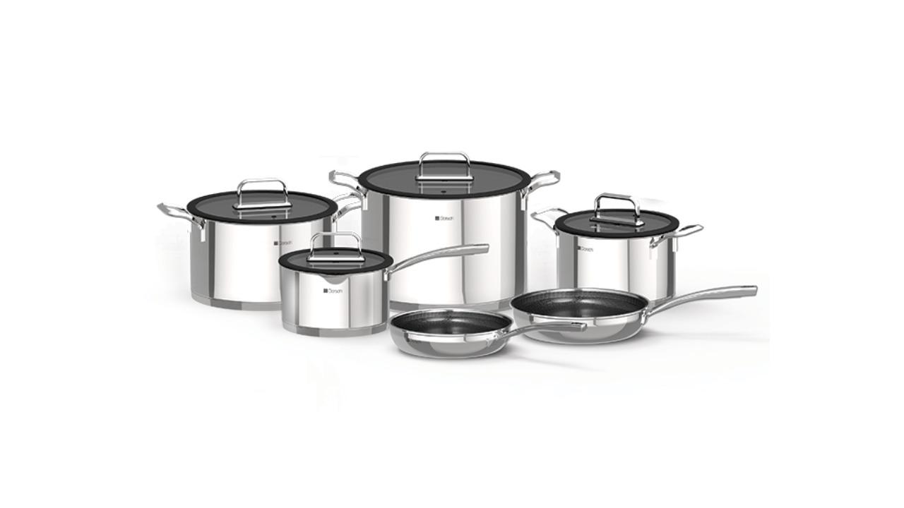 Dorsch 10 Piece Steel Pro Cookware Set