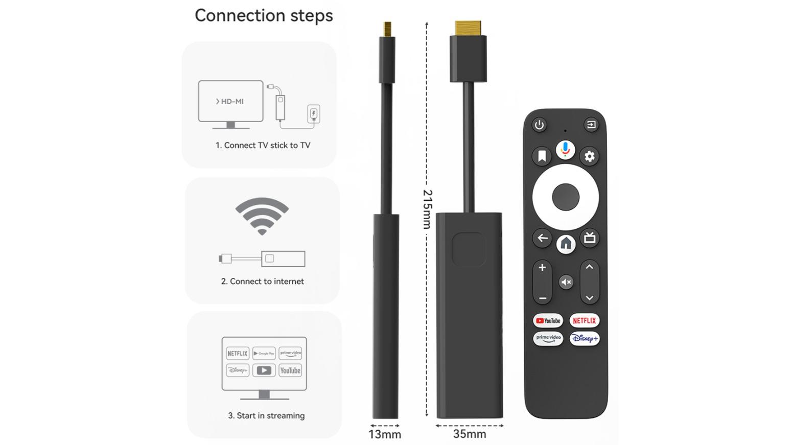 Dcolor S905Y4 4K Amlogic Android TV Google Certified Stick | Harvey Norman