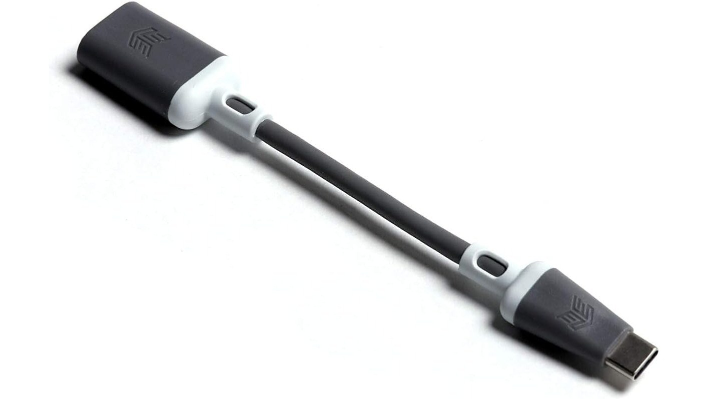 STM 7cm USB-C to USB-A Female OTG Adapter Cable - Grey