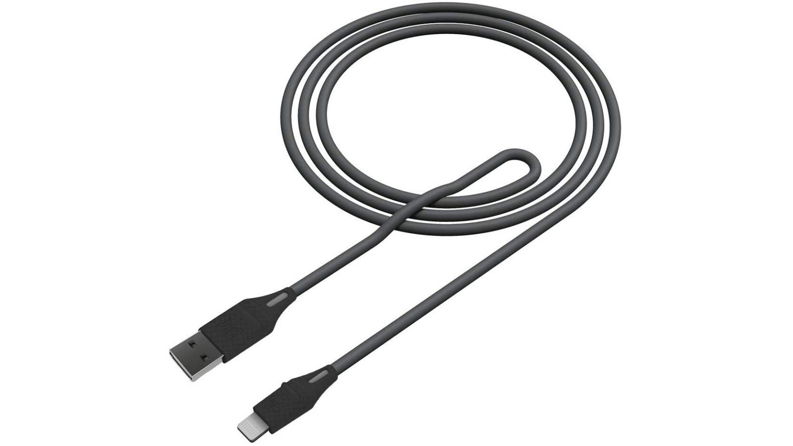 STM Dux 1.5m USB-A to Lightning Braided Cable - Grey