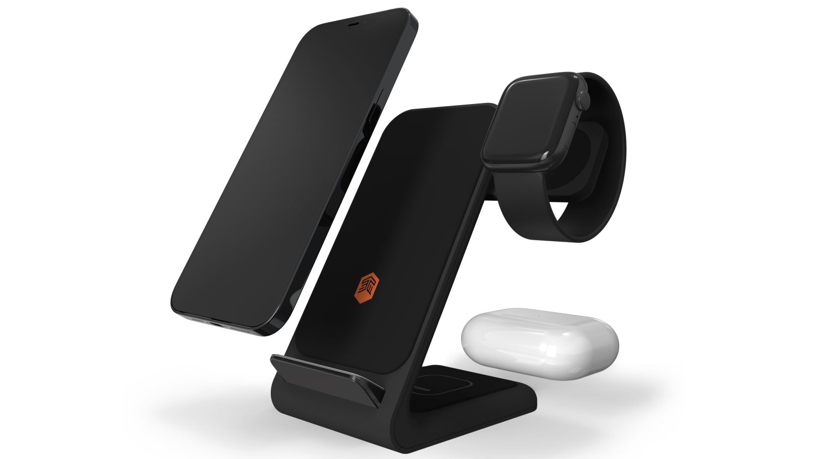 STM ChargeTree Swing Wireless Charging Station with Wall Plug - Black