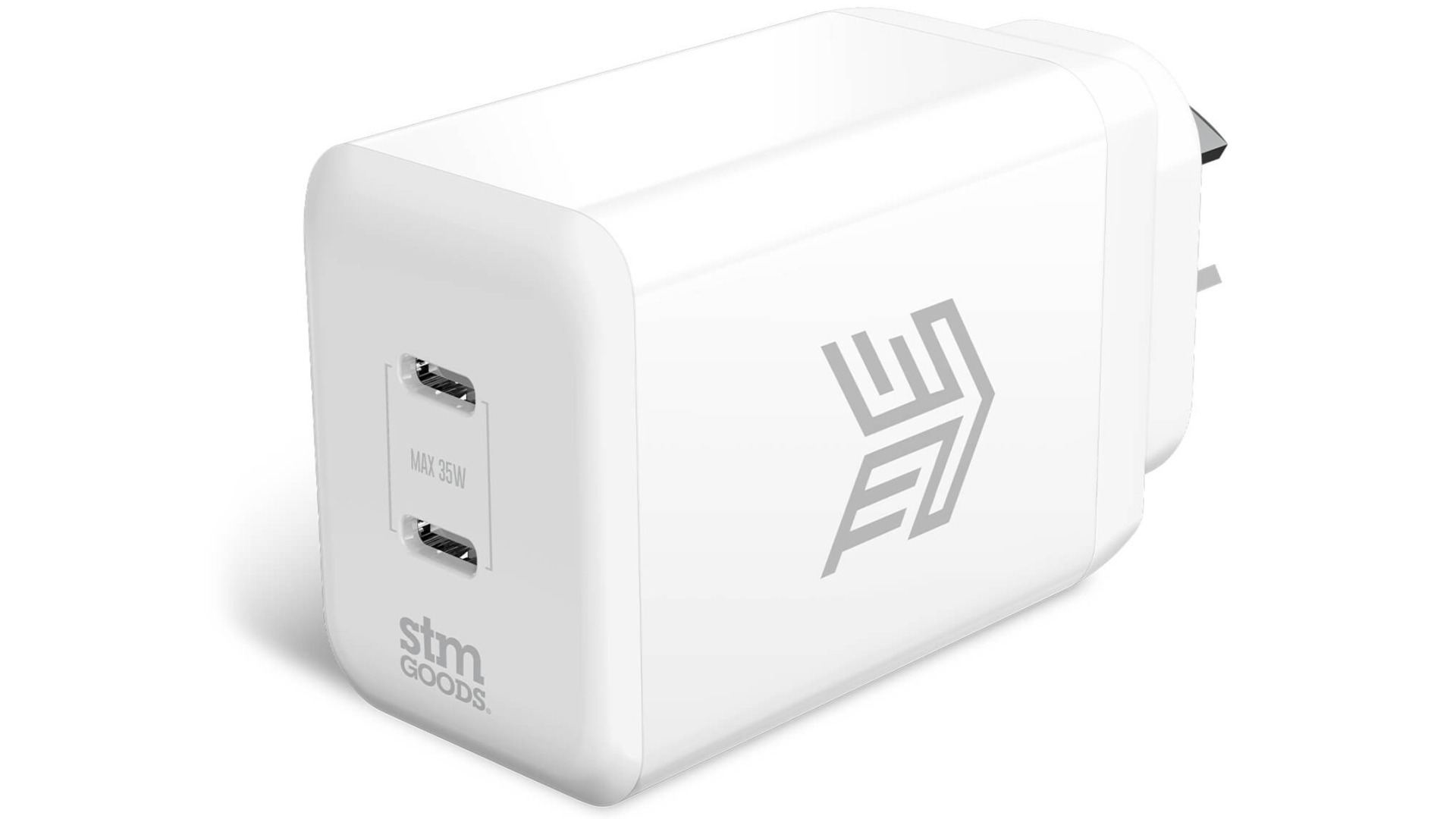 STM 35W Dual USB-C Wall Charger - White