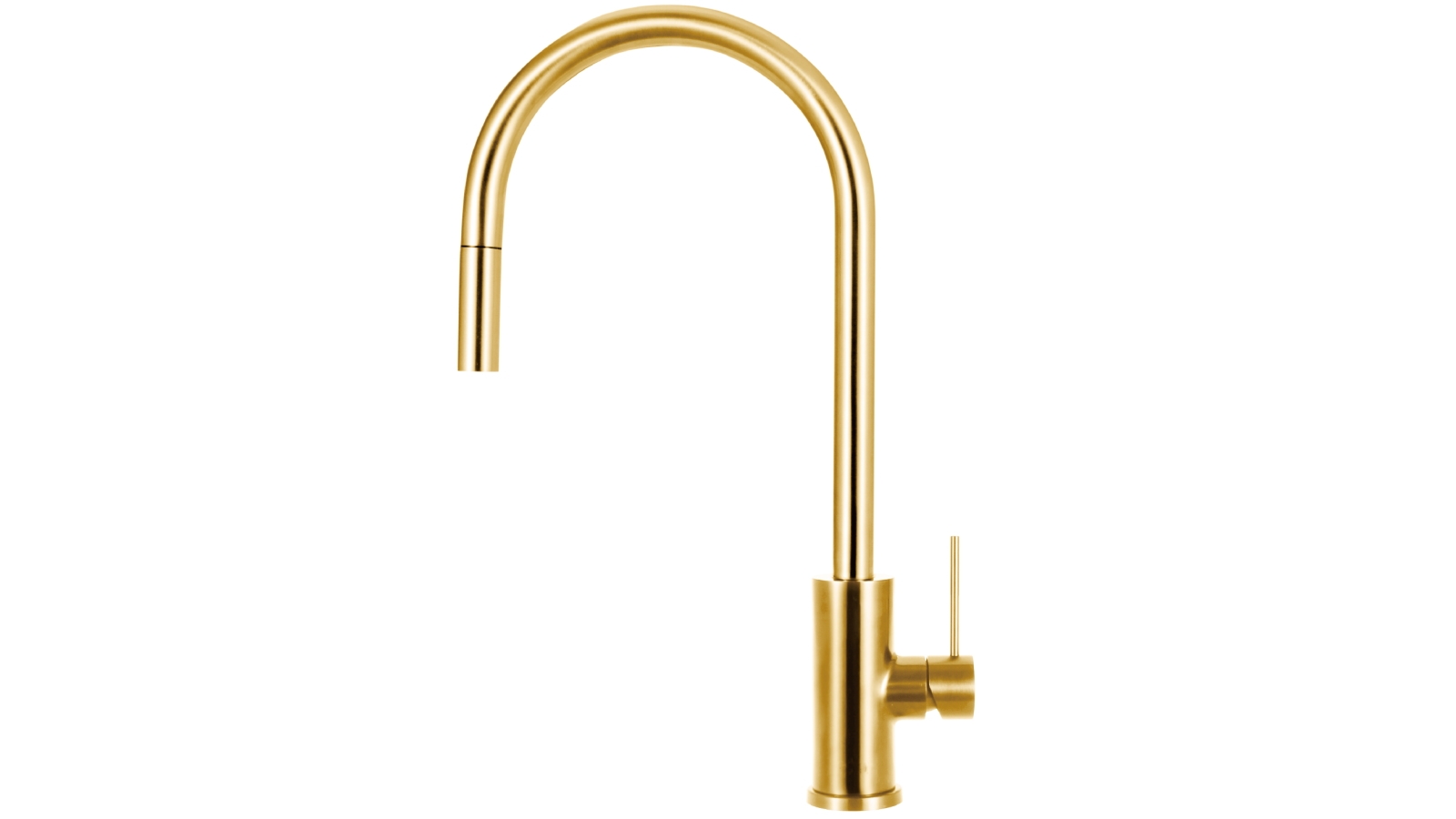 St George Bexley Pull-Out Kitchen Mixer - Brushed Brass