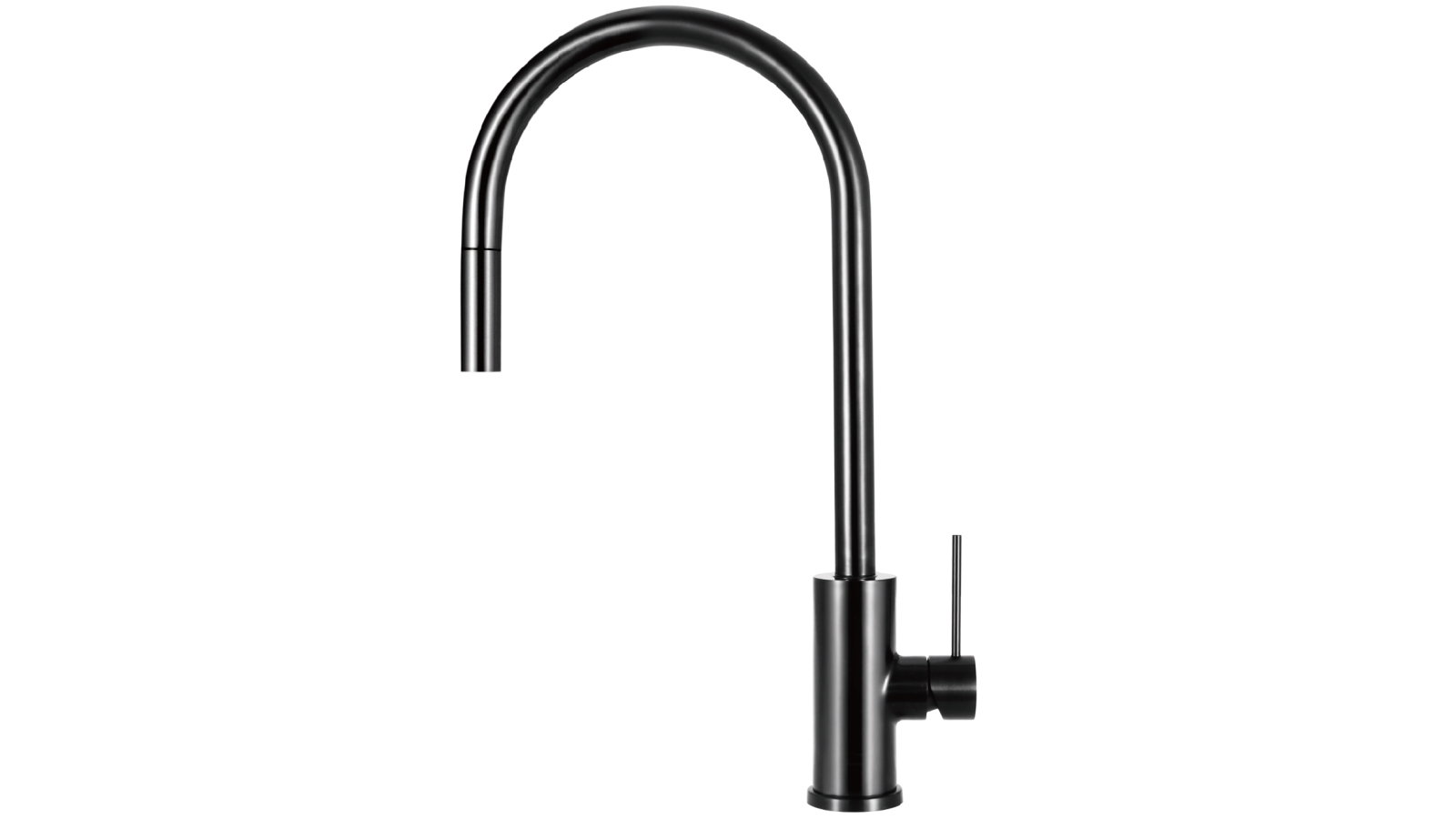 St George Bexley Pull-Out Kitchen Mixer - Gloss Black