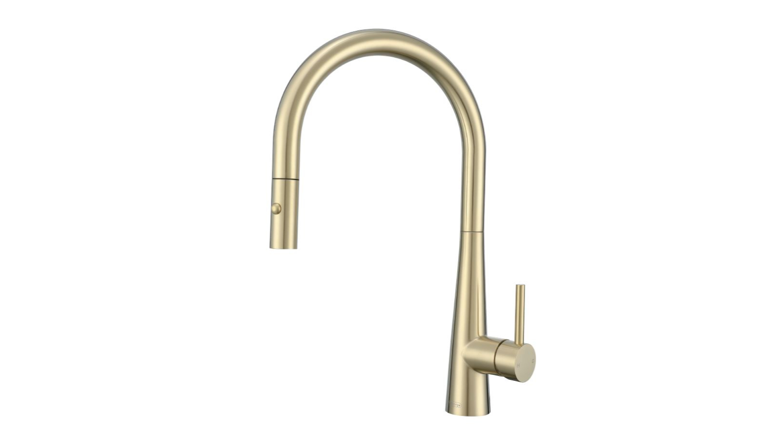 St George Concord Pull-Out Kitchen Mixer - Brushed Brass