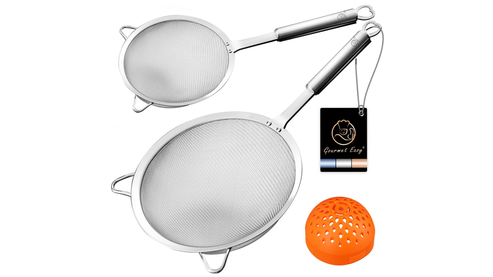 Gourmet Easy Stainless Steel Strainer Set