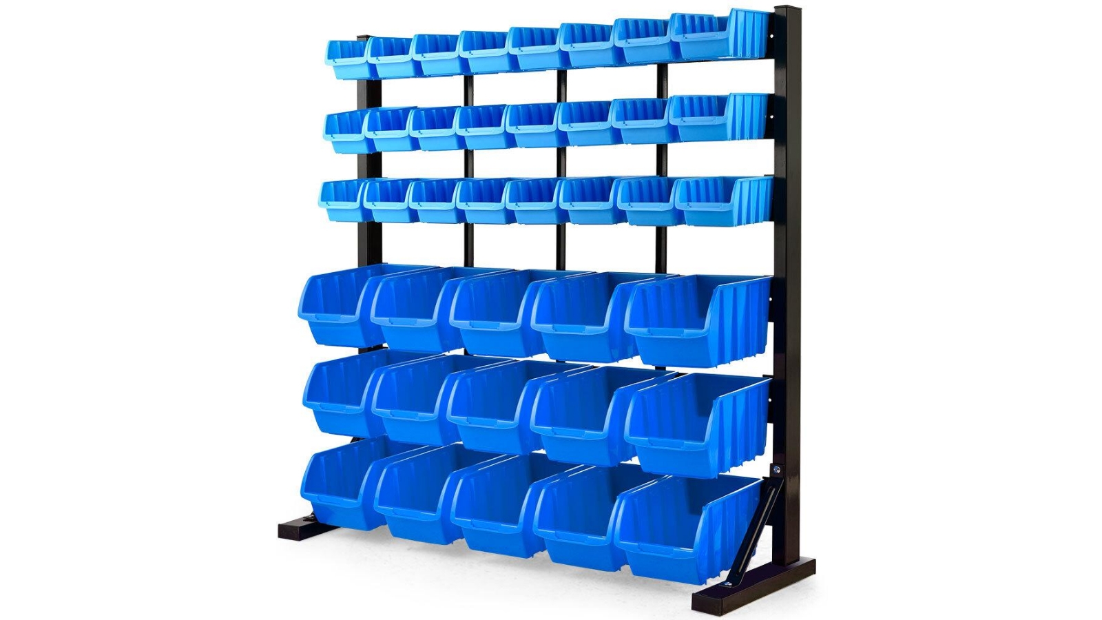 BAUMR-AG 39 Parts Bin Rack Storage System Floor Mount - Blue