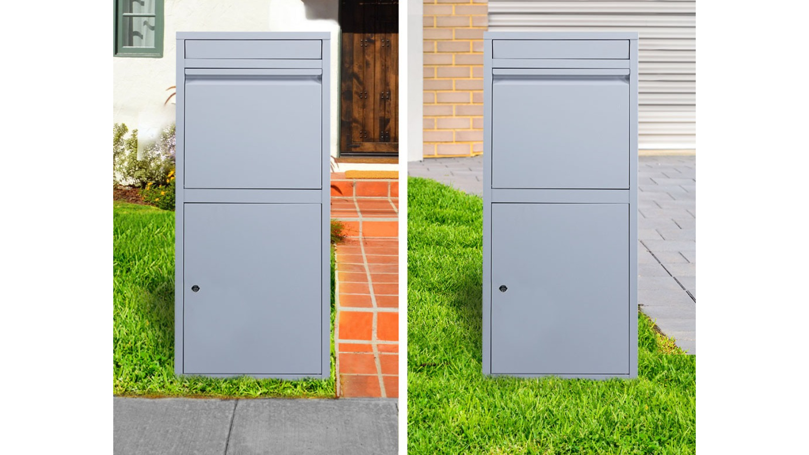 Fortia Freestanding Parcel Post Box Letterbox with Letter Slot ...