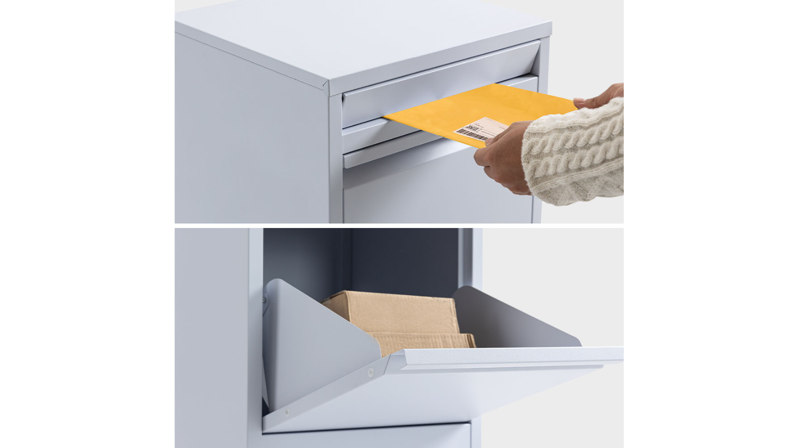 Fortia Freestanding Parcel Post Box Letterbox with Letter Slot ...
